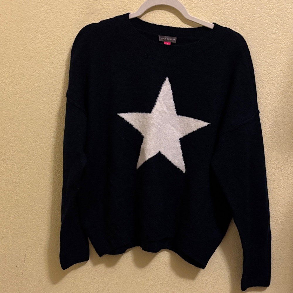 Women’s Navy Sweater with White Star